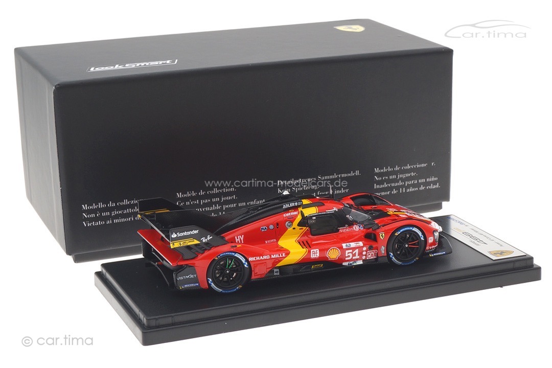 Ferrari 499P LMH Winner 24h Le Mans 2023 Calado/Giovinazzi/Pier Guidi Looksmart 1:43 LSLM162 Ferrari 499P LMH Winner 24h Le Mans 2023 Calado/Giovinazzi/Pier Guidi Looksmart 1:43 LSLM162