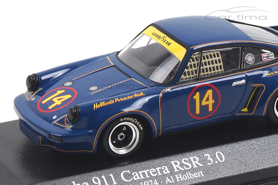 Porsche 911 RSR 3,0 TransAm Championship 1974 Al Holbert Minichamps 1:43 430746914 Porsche 911 RSR 3,0 TransAm Championship 1974 Al Holbert Minichamps 1:43 430746914