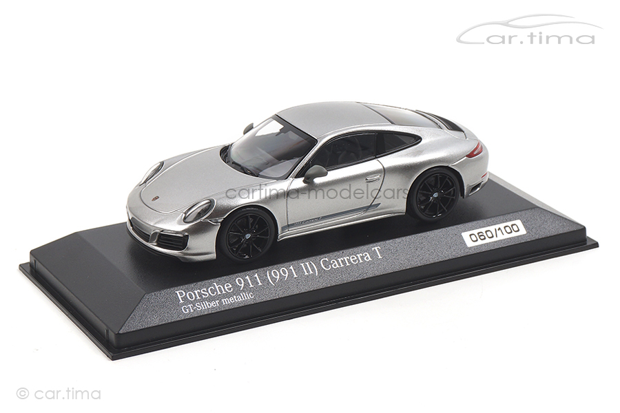 Porsche 911 (991 II) Carrera T GT-silber/Rad schwarz Minichamps 1:43 CA04319004B