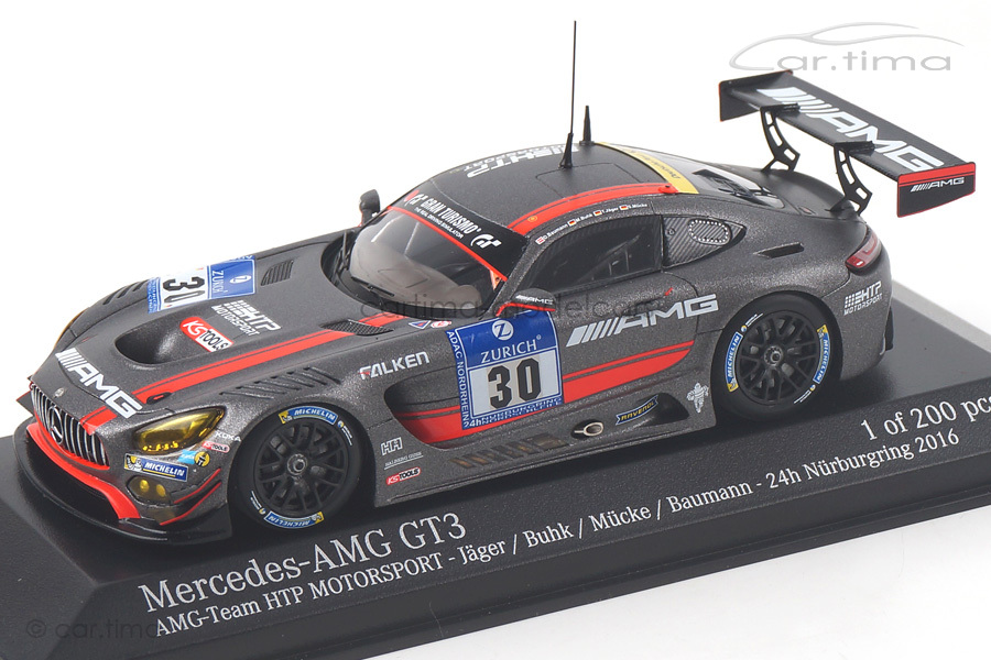 Mercedes-Benz AMG GT3 24h Nürburgring 2016 Minichamps 1:43 437163300 Mercedes-Benz AMG GT3 24h Nürburgring 2016 Minichamps 1:43 437163300