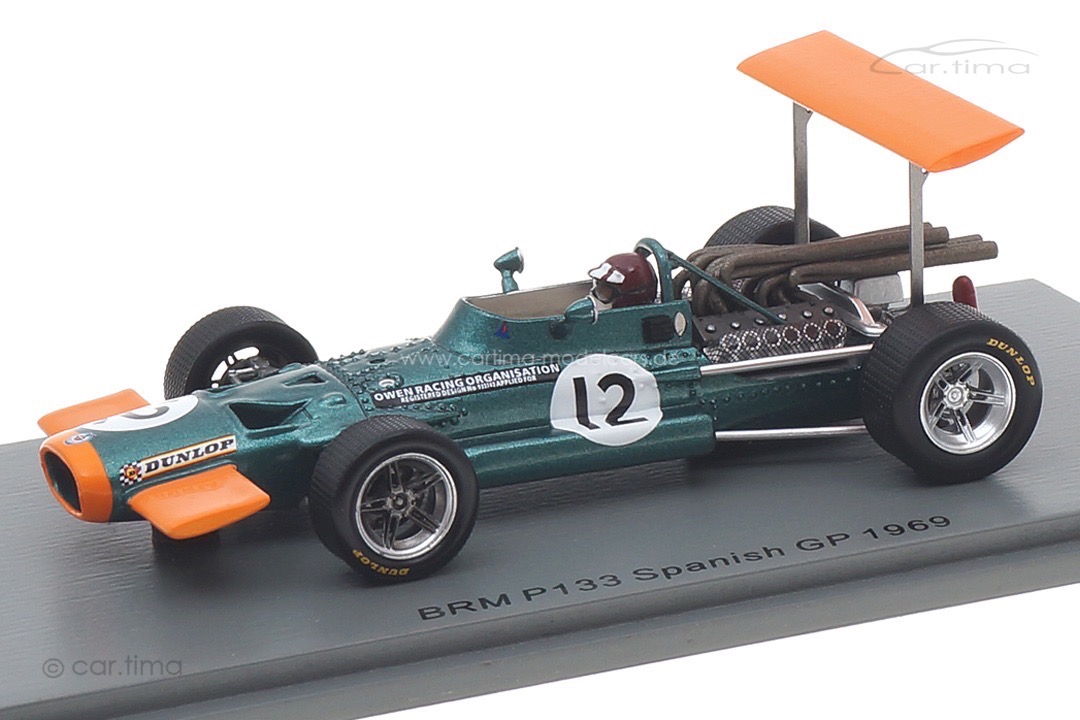 BRM P133 BRM V12 F1 GP Spanien Montjuic Park 1969 Jackie Oliver Spark 1:43 S5706