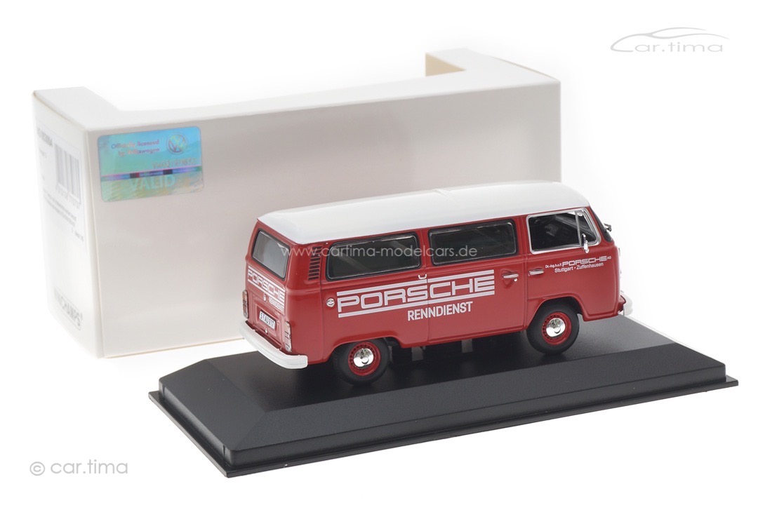Volkswagen T2 Transporter Porsche Renndienst Minichamps 1:43 943053004 Volkswagen T2 Transporter Porsche Renndienst Minichamps 1:43 943053004