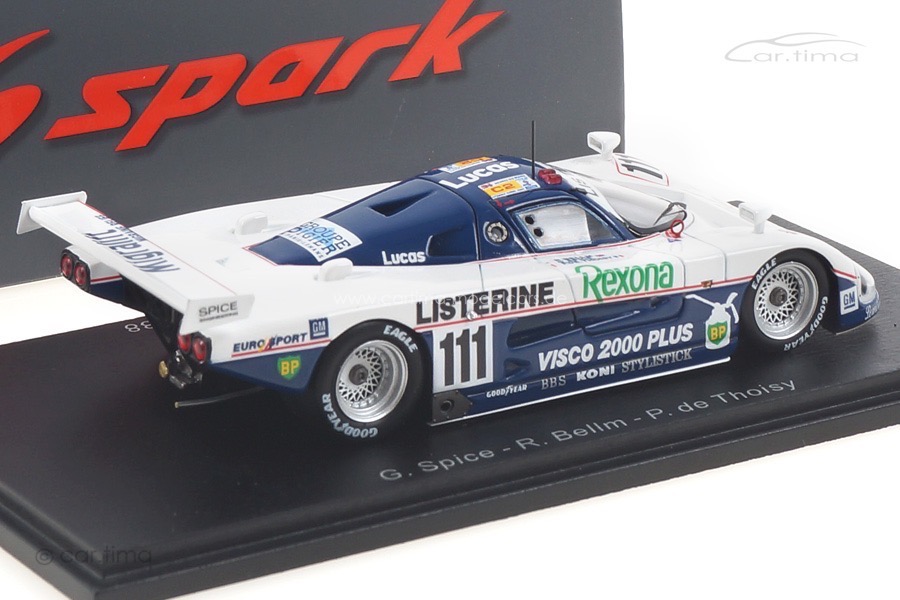 Spice 88C 24h Le Mans 1988 Bellm/de Thoisy/Spice Spark 1:43 S4766 Spice 88C 24h Le Mans 1988 Bellm/de Thoisy/Spice Spark 1:43 S4766