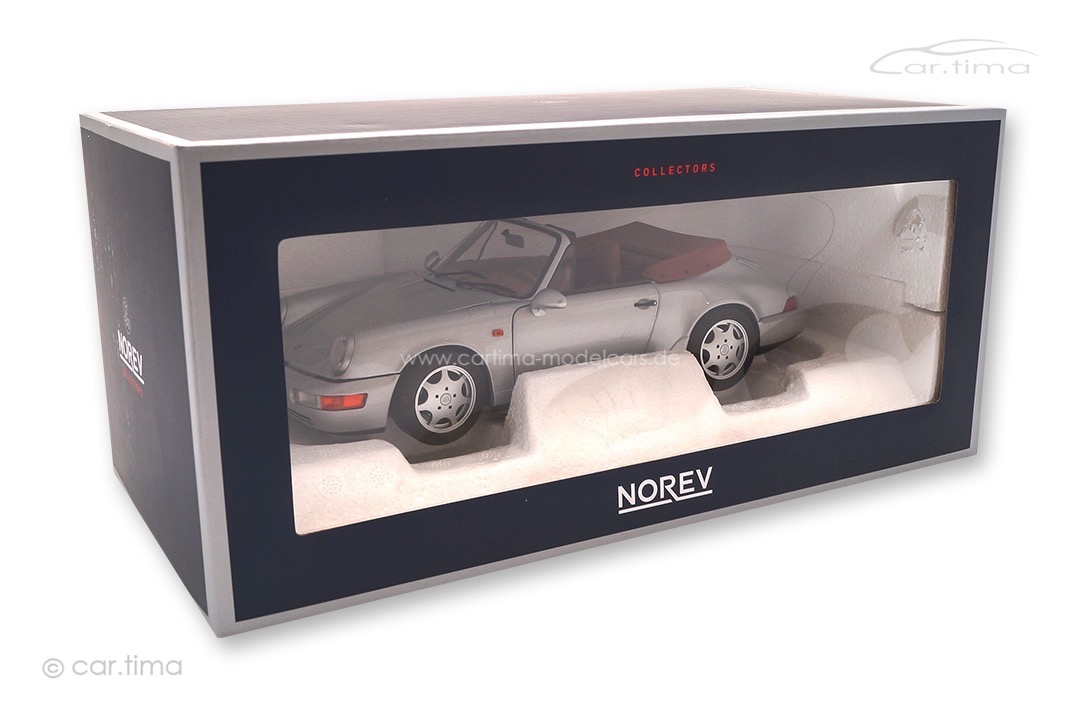 Porsche 911 (964) Carrera 2 Cabriolet 1990 silber Norev 1:18 187330 Porsche 911 (964) Carrera 2 Cabriolet 1990 silber Norev 1:18 187330