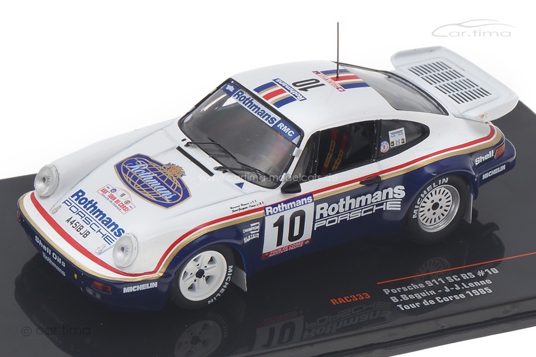 Porsche 911 SC/RS Rallye Tour de Corse 1985 Beguin/Lenne IXO 1:43 RAC333LQ