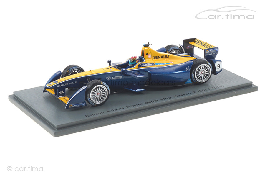 Renault e.dams Winner Berlin ePrix Season 2 2015-2016 Sébastien Buemi Spark 1:43 43FE02