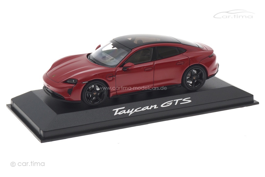 Porsche Taycan GTS 2022 Karminrot/schwarz Minichamps 1:43 WAP0200330PTAC