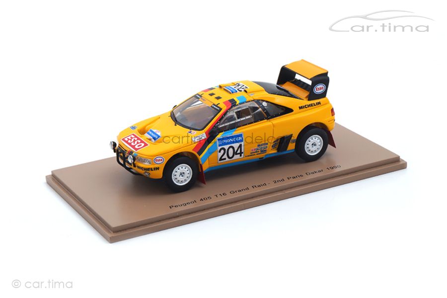 Peugeot 405 T16 Grand Raid Paris Dakar 1990 Waldegard/Fenouil Spark 1:43 S5625 Peugeot 405 T16 Grand Raid Paris Dakar 1990 Waldegard/Fenouil Spark 1:43 S5625