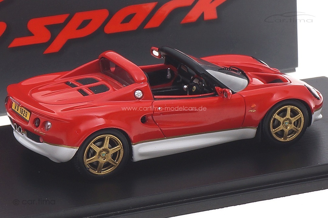 Lotus Elise S1 Type 49 1999 RHD rot/weiß Spark 1:43 S8221 Lotus Elise S1 Type 49 1999 RHD rot/weiß Spark 1:43 S8221