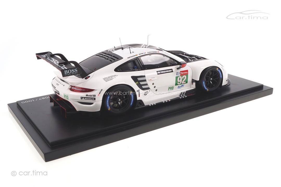 Porsche 911 RSR 24h Le Mans 2020 Christensen/Estre/Vanthoor Spark 1:18 WAP0219040MLEM Porsche 911 RSR 24h Le Mans 2020 Christensen/Estre/Vanthoor Spark 1:18 WAP0219040MLEM