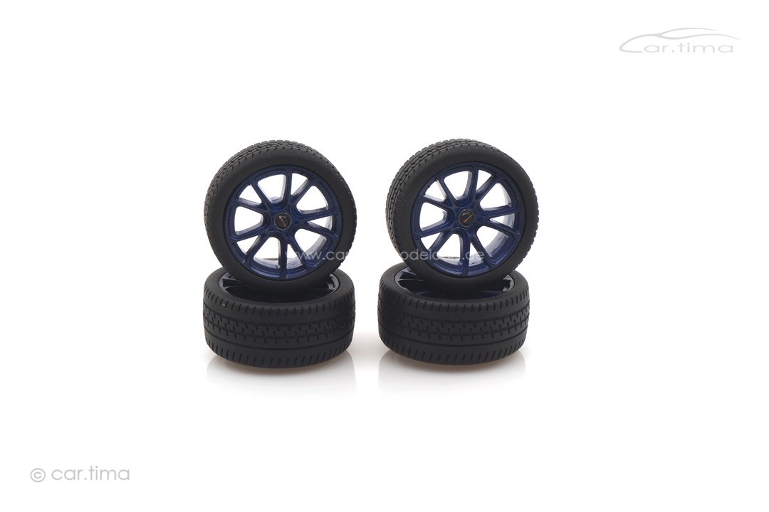 Radsatz/Wheel set TECHART Formula VI Race Enzianblau 1:18 CARXXX25013