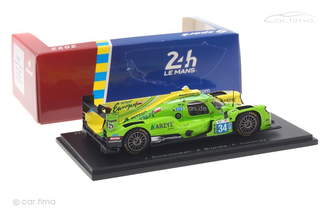 Oreca 07-Gibson 24h Le Mans 2022 Smiechowski/Brundle/Gutierrez Spark 1:43 S8630 Oreca 07-Gibson 24h Le Mans 2022 Smiechowski/Brundle/Gutierrez Spark 1:43 S8630