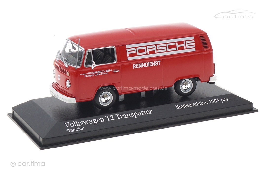 Volkswagen T2 Transporter Porsche Renndienst Minichamps 1:43 943053064