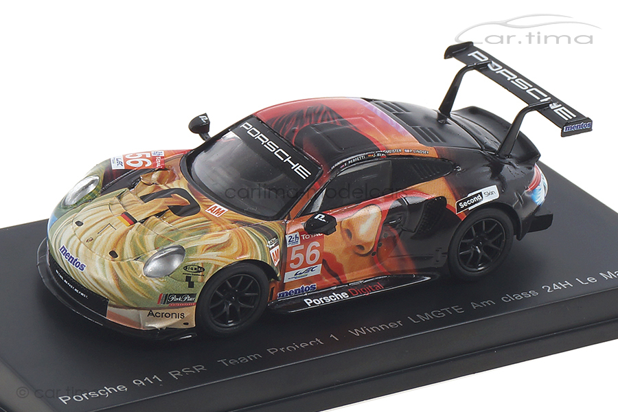 Porsche 911 RSR Class Winner 24h Le Mans 2019 Bergmeister/Lindsey/Perfetti Spark 1:64 Y142 Porsche 911 RSR Class Winner 24h Le Mans 2019 Bergmeister/Lindsey/Perfetti Spark 1:64 Y142