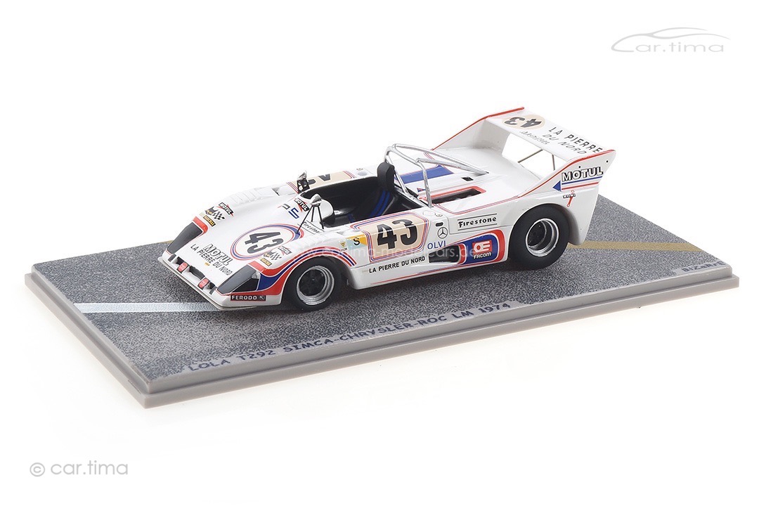 Lola T292 Simca-Chrysler-ROC 24h Le Mans 1974 Bizarre 1:43 BZ146 Lola T292 Simca-Chrysler-ROC 24h Le Mans 1974 Bizarre 1:43 BZ146