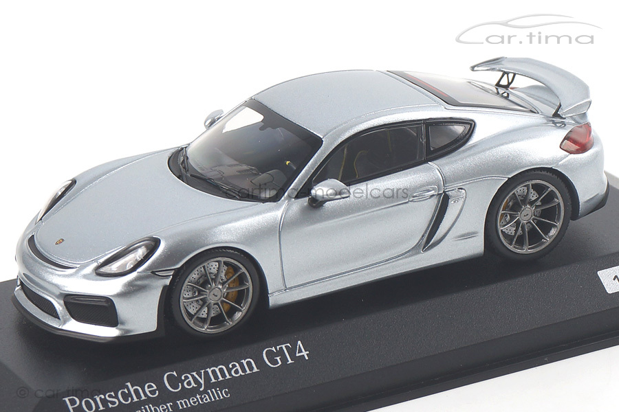 Porsche Cayman GT4 Rhodiumsilber Minichamps 1:43 CA04316071 Porsche Cayman GT4 Rhodiumsilber Minichamps 1:43 CA04316071