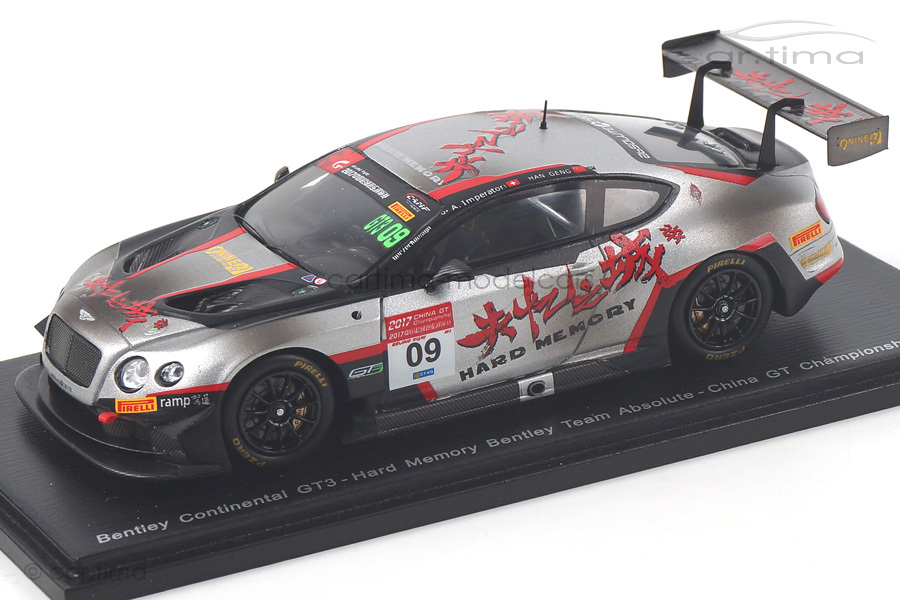 Bentley Continental GT3 China GT Championship 2017 Geng/Imperatori Spark 1:43 SP178 Bentley Continental GT3 China GT Championship 2017 Geng/Imperatori Spark 1:43 SP178