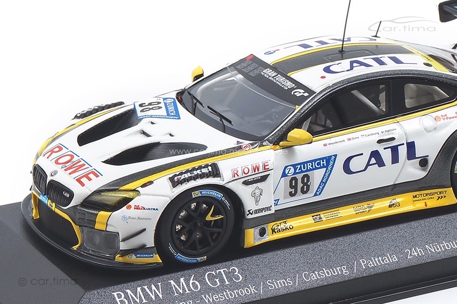 BMW M6 GT3 24h Nürburgring 2017 Rowe Racing Westbrook Minichamps 1:43 437172698