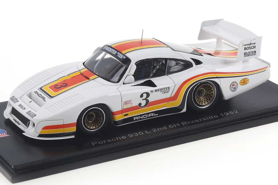 Porsche 935 L 6h Riverside 1982 Holbert/Grohs Spark 1:43 US092 Porsche 935 L 6h Riverside 1982 Holbert/Grohs Spark 1:43 US092
