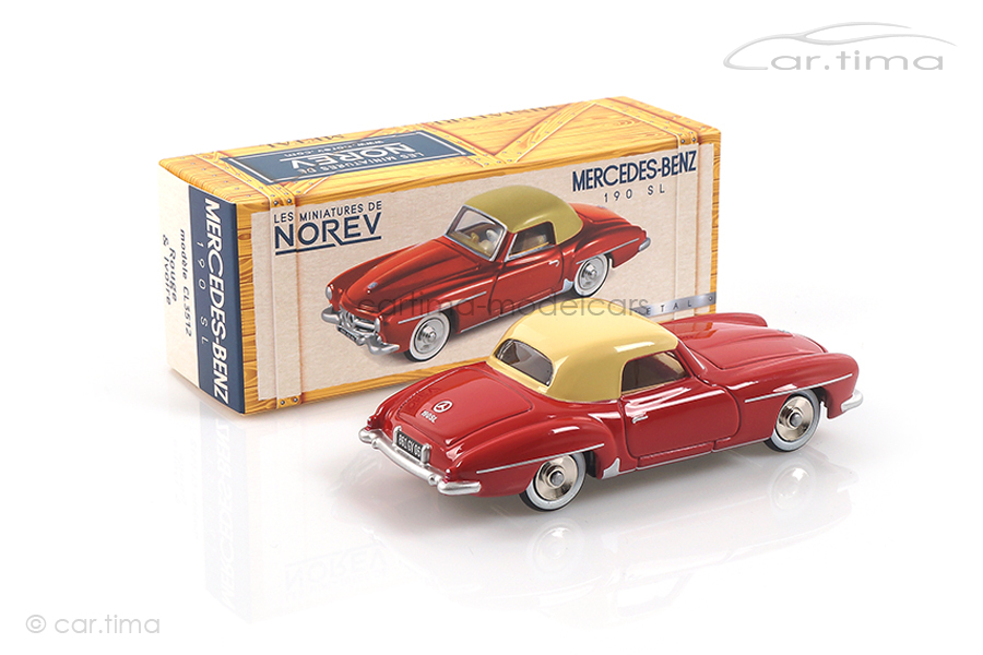 Mercedes-Benz 190 SL 1956 rot/elfenbein Norev 1:43 CL3512