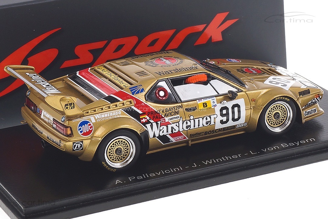 BMW M1 24h Le Mans 1983 Pallavicini/Winther/von Bayern Spark 1:43 S6407 BMW M1 24h Le Mans 1983 Pallavicini/Winther/von Bayern Spark 1:43 S6407