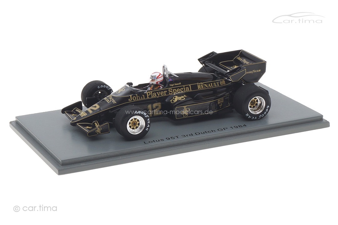 Lotus 95T GP Niederlande 1984 Nigel Mansell Spark 1:43 S7291 Lotus 95T GP Niederlande 1984 Nigel Mansell Spark 1:43 S7291