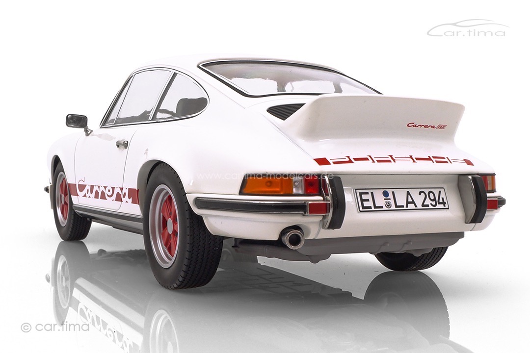 Porsche 911 Carrera RS 2,7 Grandprix-weiß/Dekor rot Norev 1:12 127514