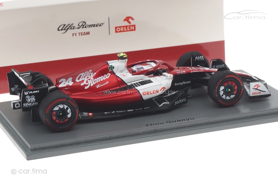 Alfa Romeo C42 GP Bahrain 2022 Zhou GuanYu Spark 1:43 S8518