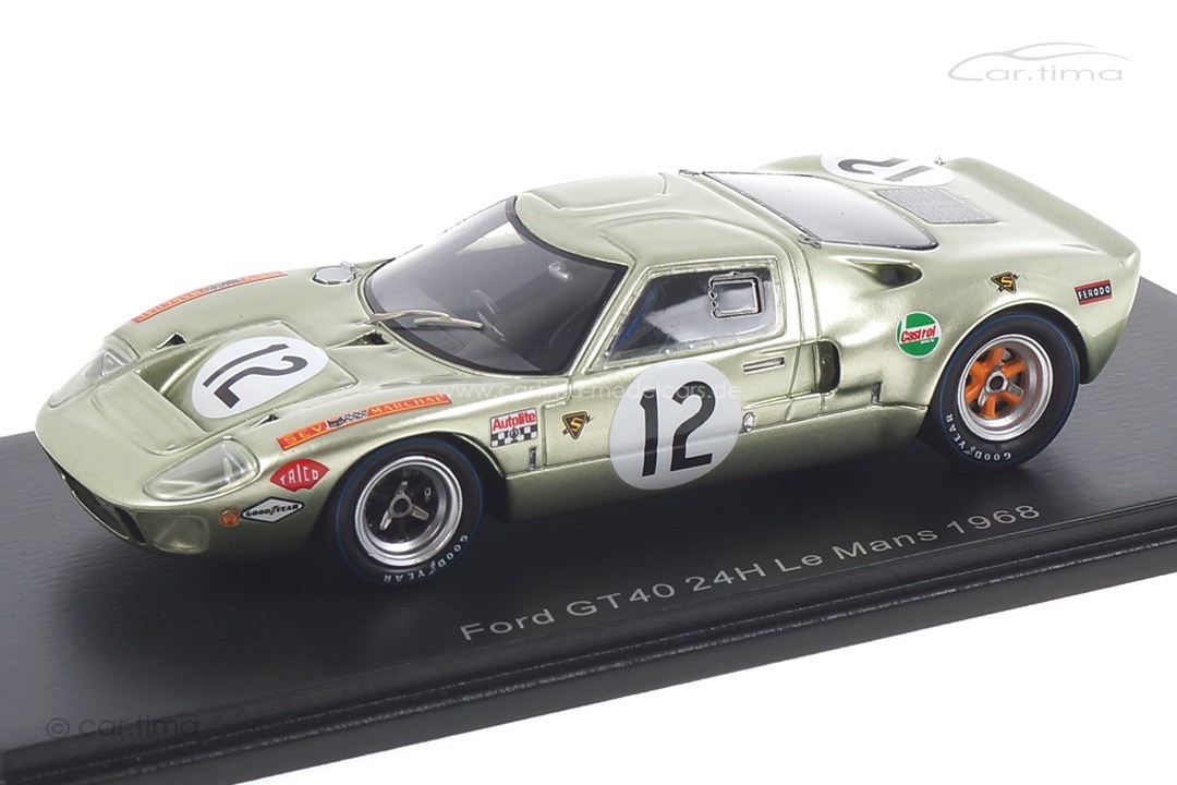 Ford GT40 24h Le Mans 1968 Liddell/Salmon Spark 1:43 S4539 Ford GT40 24h Le Mans 1968 Liddell/Salmon Spark 1:43 S4539