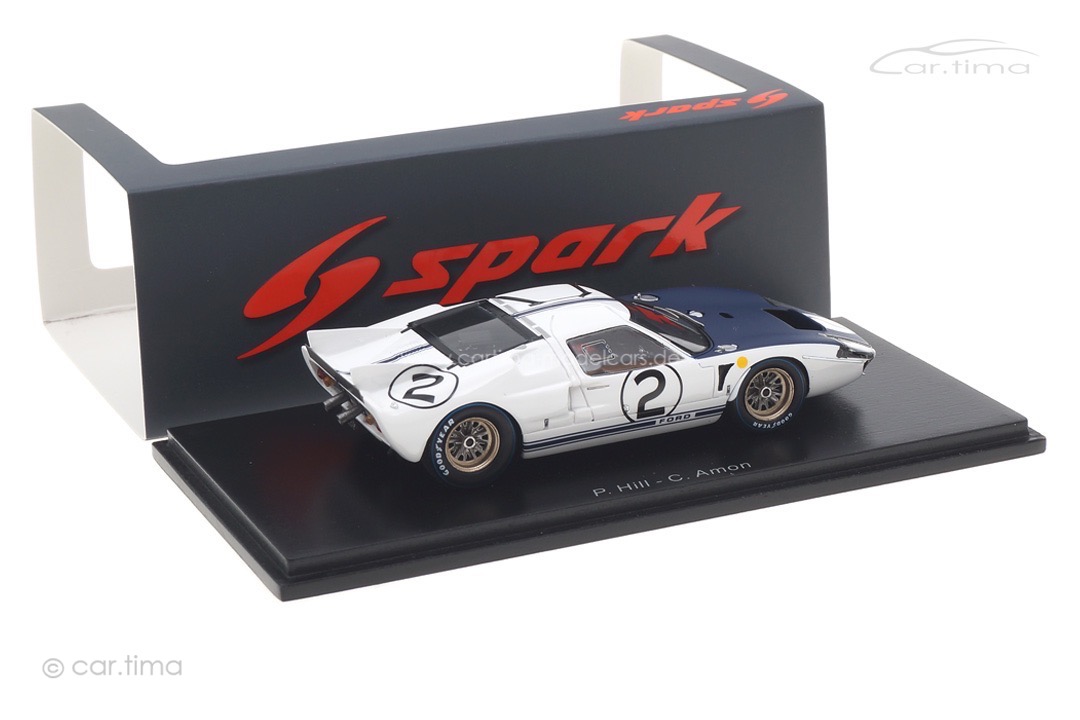 Ford GT40 MKII 24h Le Mans 1965 Amon/Hill Spark 1:43 S4533 Ford GT40 MKII 24h Le Mans 1965 Amon/Hill Spark 1:43 S4533