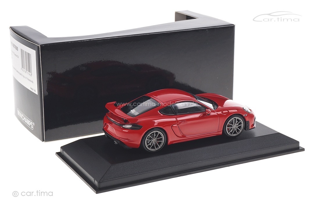 Porsche 718 Cayman GT4 Indischrot Minichamps 1:43 410067600