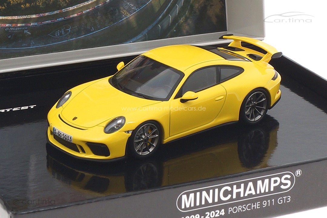 Porsche 911 (991 II) GT3 25th Anniversary 1999-2024 Racinggelb Minichamps 1:43 410066029