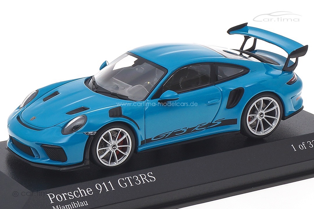 Porsche 911 (991 II) GT3 RS Miamiblau/Rad silber Minichamps 1:43 413067047 Porsche 911 (991 II) GT3 RS Miamiblau/Rad silber Minichamps 1:43 413067047