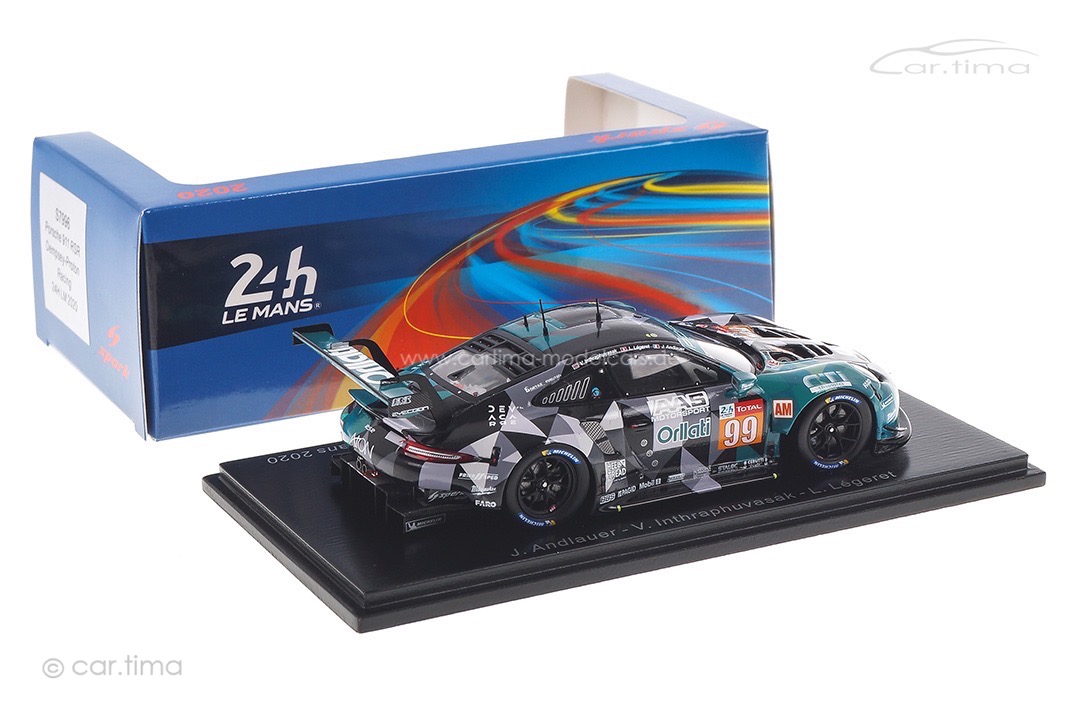 Porsche 911 RSR 24h Le Mans 2020 Andlauer/Inthraphuvasak/Légeret Spark 1:43 S7996 Porsche 911 RSR 24h Le Mans 2020 Andlauer/Inthraphuvasak/Légeret Spark 1:43 S7996