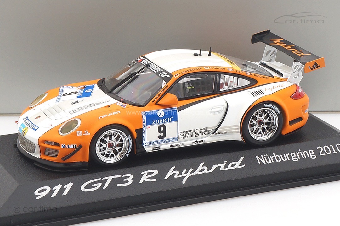Porsche 911 GT3 R Hybrid 24h Nürburgring 2010 Minichamps 1:43 WAP0201270B