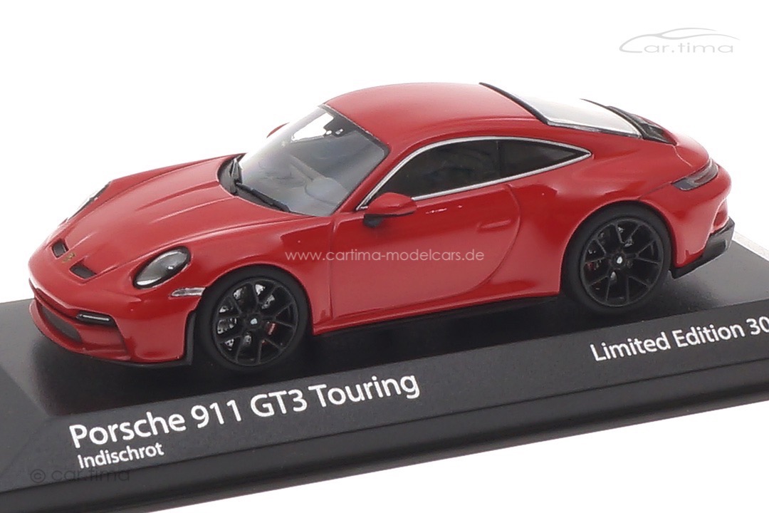 Porsche 911 (992) GT3 Touring Indischrot Minichamps 1:43 413069607 Porsche 911 (992) GT3 Touring Indischrot Minichamps 1:43 413069607