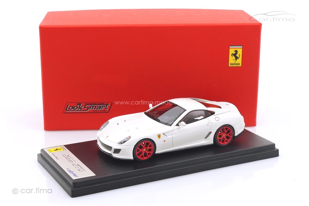 Ferrari 599 GTO 2010 bianco avus car.tima EXCLUSIVE LookSmart 1:43 LS369