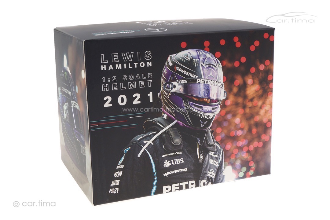 Helm/Helmet Lewis Hamilton Mercedes AMG Petronas 2021 BBR 1:2 4100106