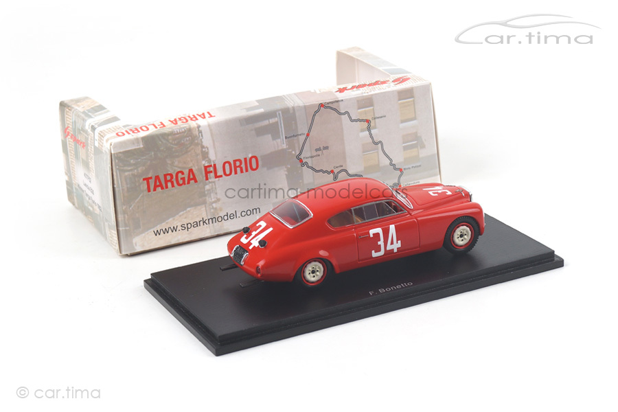 Lancia B20 Winner Targa Florio 1952 Bonetto Spark 1:43 43TF52 Lancia B20 Winner Targa Florio 1952 Bonetto Spark 1:43 43TF52