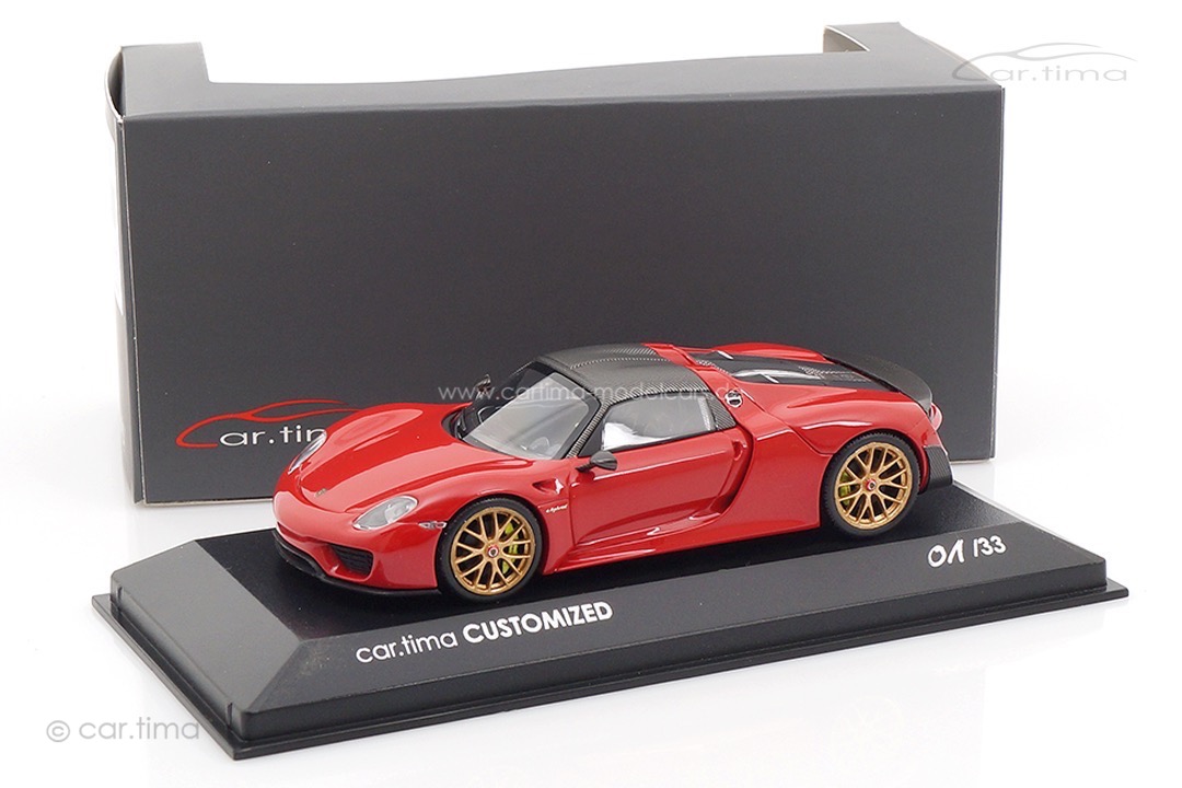 Porsche 918 Spyder Weissach Paket China Edition Minichamps car.tima CUSTOMIZED 1:43