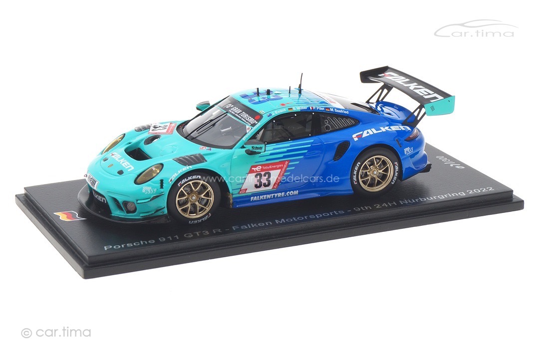 Porsche 911 GT3 R 24h Nürburgring 2022 Evans/Müller/Pilet/Seefried Spark 1:43 SG845 Porsche 911 GT3 R 24h Nürburgring 2022 Evans/Müller/Pilet/Seefried Spark 1:43 SG845