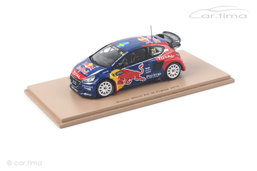 Peugeot 208 Winner World RX Frankreich 2015 Timmy Hansen Spark 1:43 S5198 Peugeot 208 Winner World RX Frankreich 2015 Timmy Hansen Spark 1:43 S5198