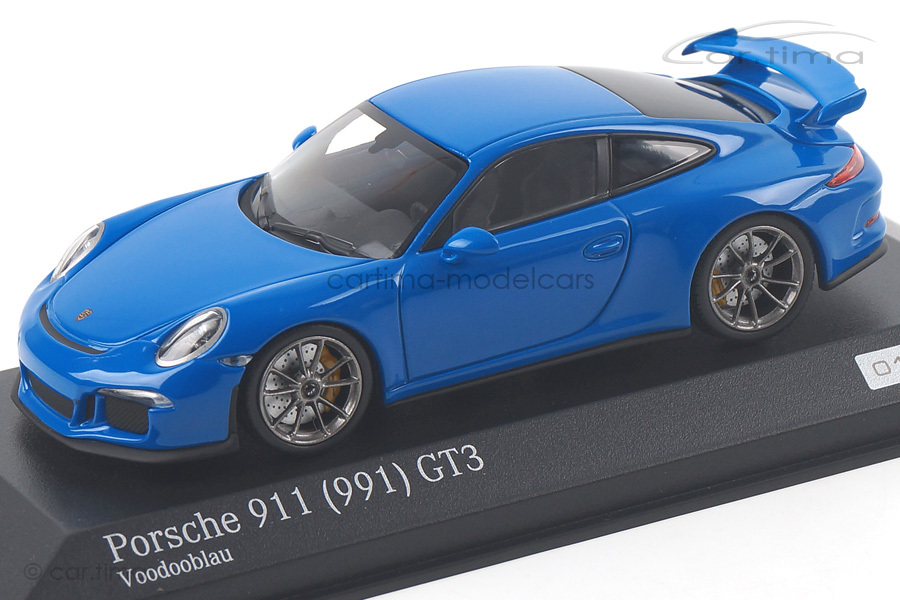 Porsche 911 (991) GT3 Voodoo blau Minichamps 1:43 CA04316084