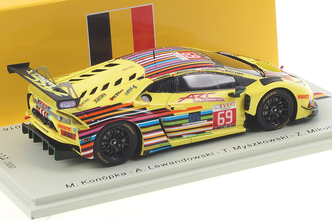 Lamborghini Huracán GT3 24h Spa 2016 Konôpka/Lewandowski/Mikulasko Spark 1:43 SB290
