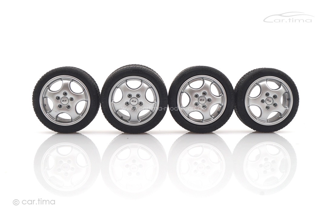 Radsatz/wheel set Porsche 964 Carrera RS 17"Cup mit RS Logo 1:18 CARXXX25002