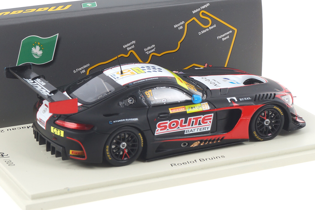 Mercedes-AMG GT3 Macau 2019 Roelof Bruins Spark 1:43 SA219 Mercedes-AMG GT3 Macau 2019 Roelof Bruins Spark 1:43 SA219