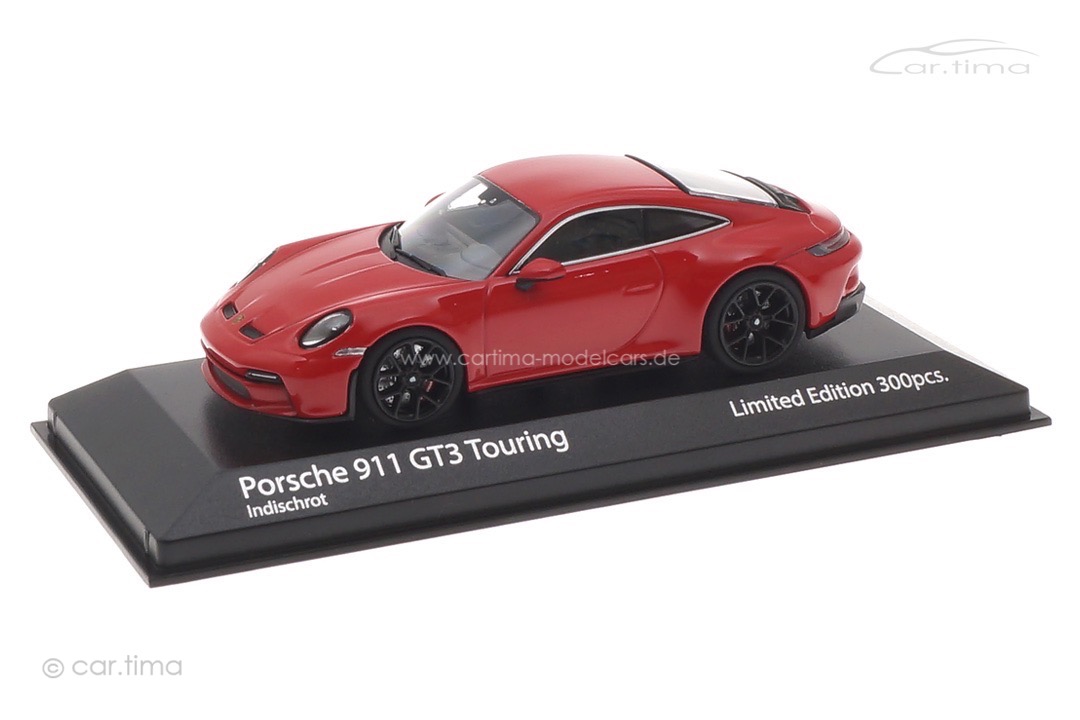 Porsche 911 (992) GT3 Touring Indischrot Minichamps 1:43 413069607 Porsche 911 (992) GT3 Touring Indischrot Minichamps 1:43 413069607