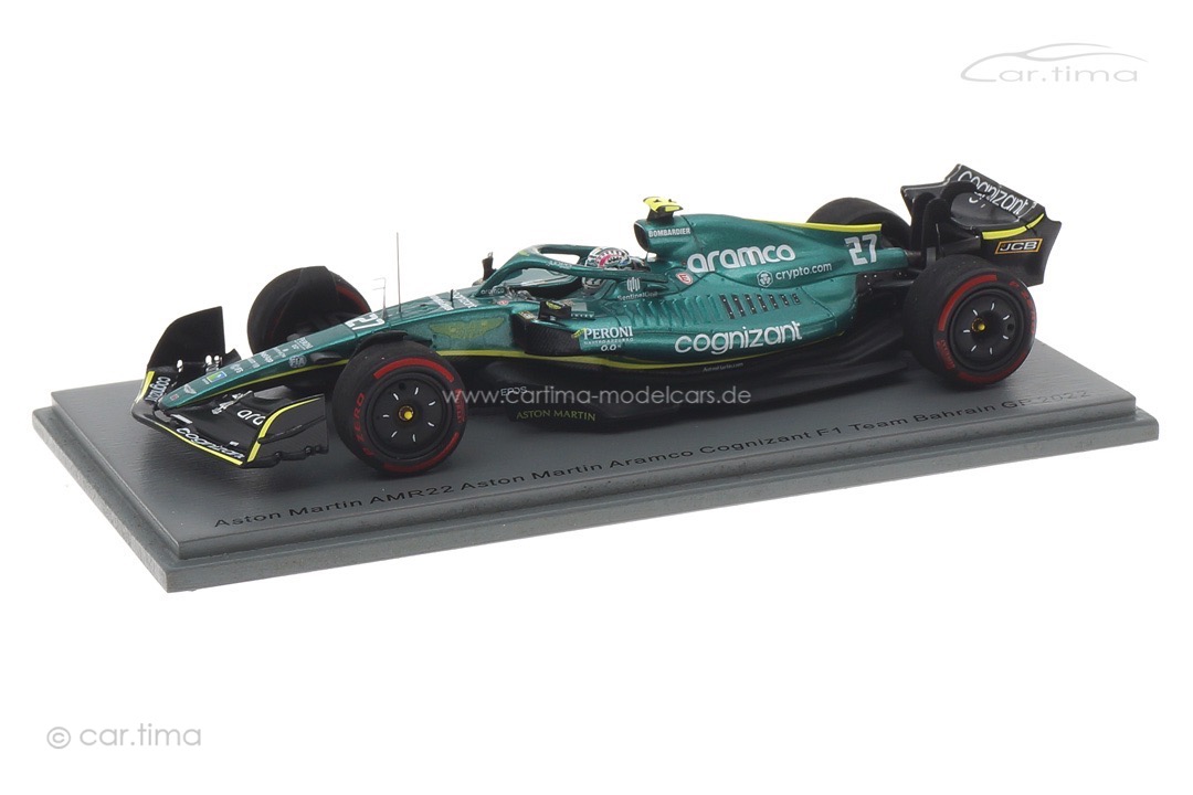 Aston Martin AMR22 GP Bahrain 2022 Nico Hülkenberg Spark 1:43 S8531 Aston Martin AMR22 GP Bahrain 2022 Nico Hülkenberg Spark 1:43 S8531
