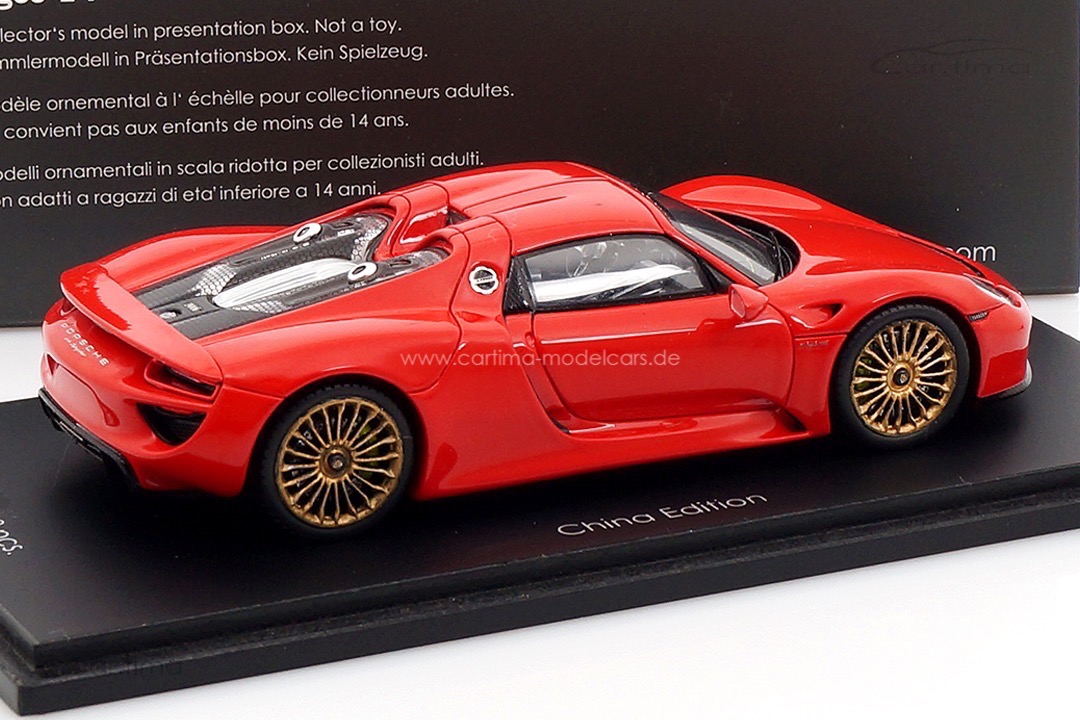 Porsche 918 Spyder China Edition Spark car.tima CUSTOMIZED 1:43 CA04314006CN