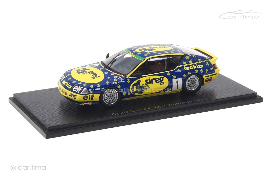 Alpine V6 Turbo Champion Renault Elf Turbo Europa Cup 1988 Massimo Sigala Spark 1:43 S7333